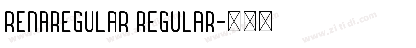 RENAREGULAR Regular字体转换